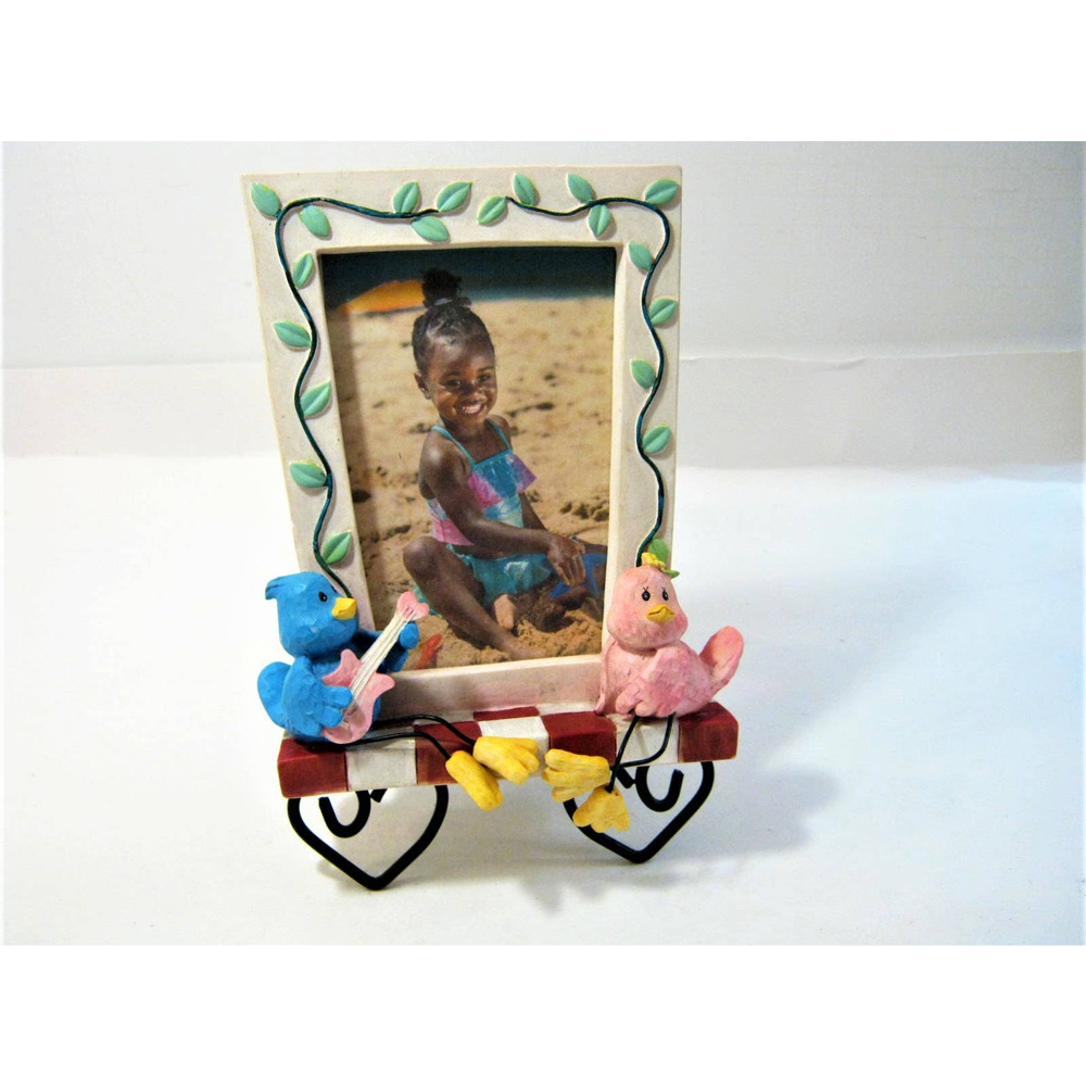 Kids room Nursery Playroom Baby Chicks Photo Frame Picture Holder 3.5x5 photo